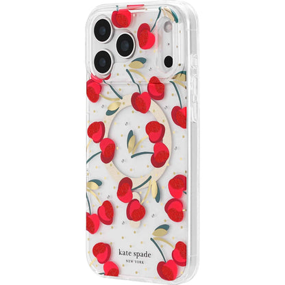 Kate Spade Protective MagSafe Case for iPhone 17 Pro Max (Cherry Dot)