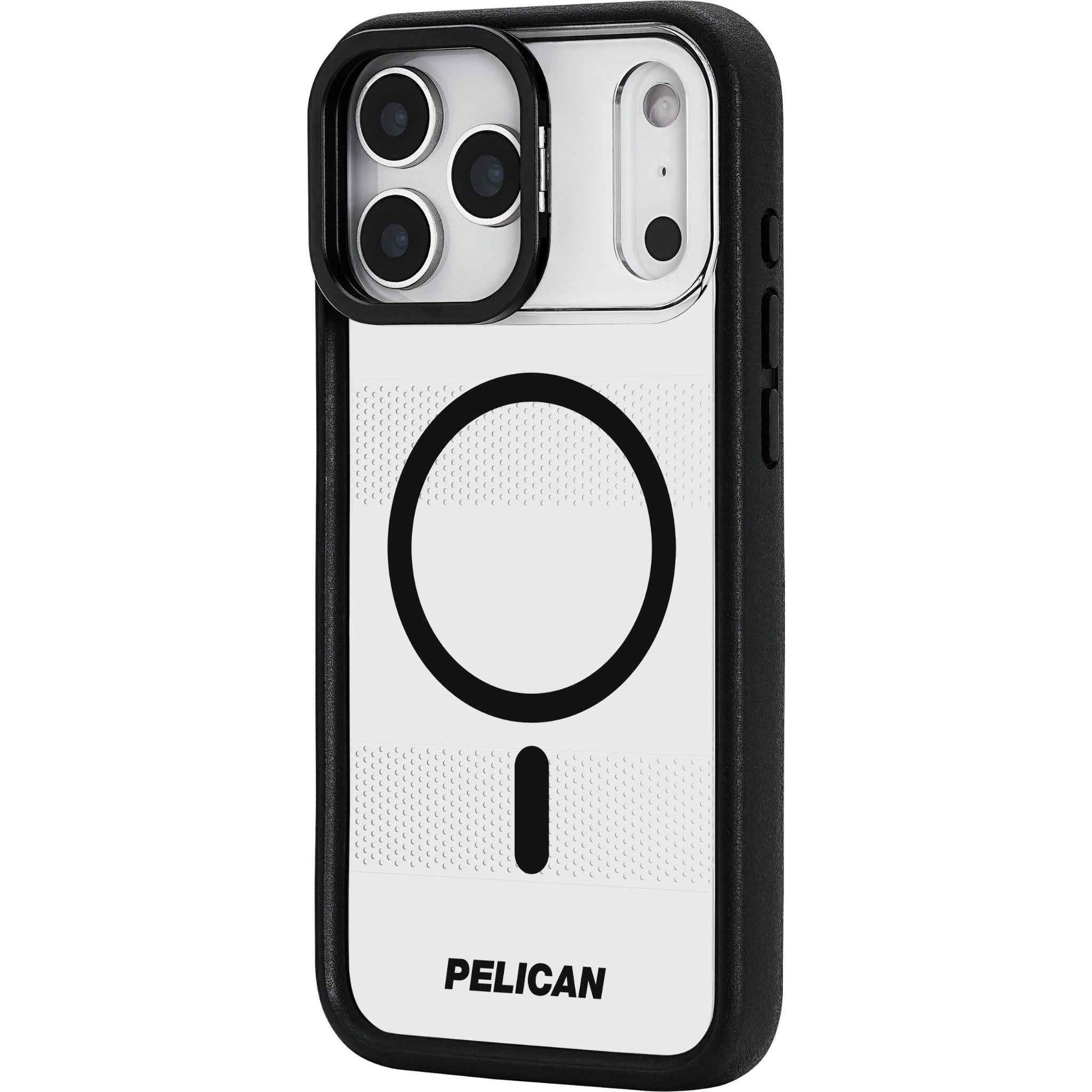 Pelican Protector MagSafe Stand Case for iPhone 17 Pro Max (Clear)