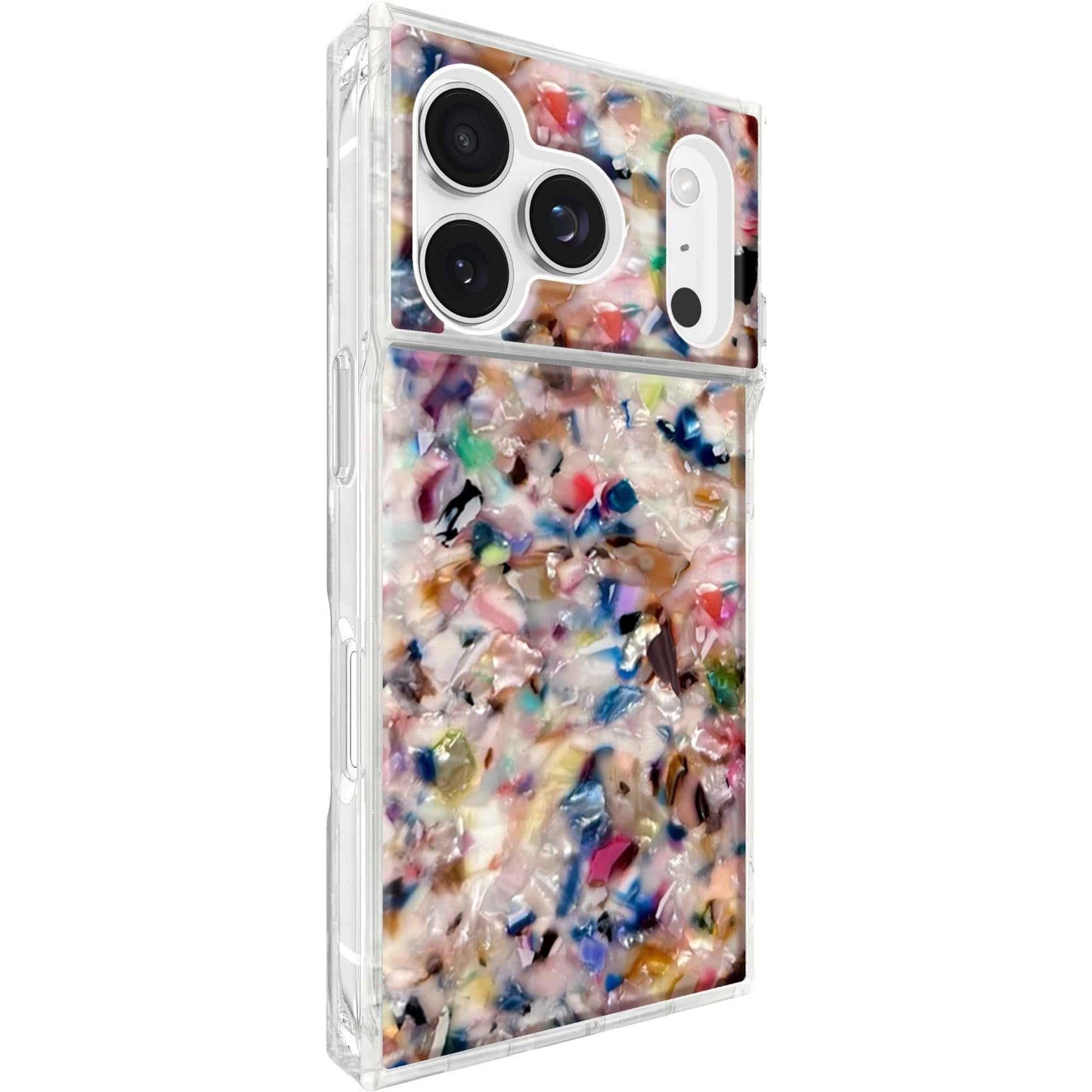 Flaunt Case for iPhone 17 Pro (Rainbow Confetti Tortoise Shell)