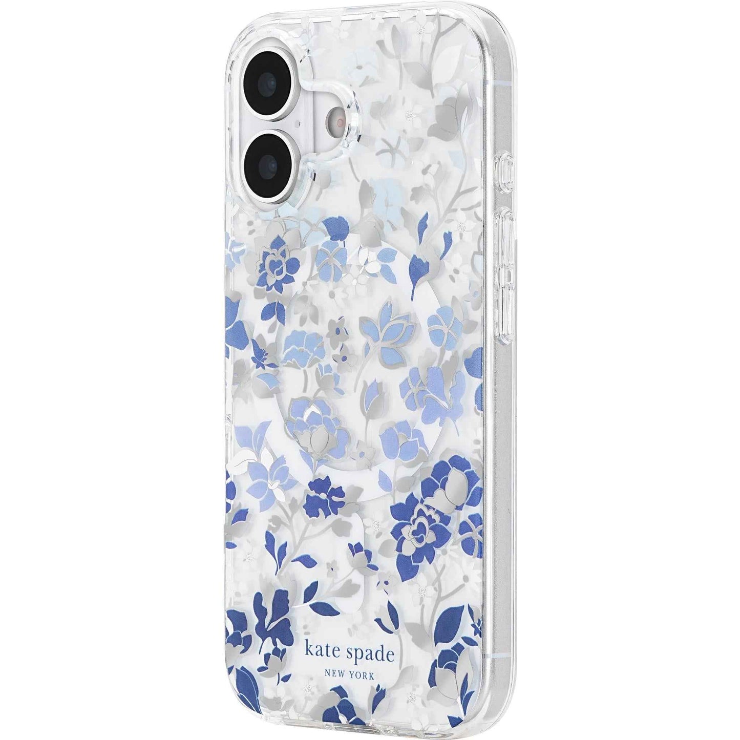 Kate Spade Protective MagSafe Case for iPhone 17 (Flowerbed Blue)