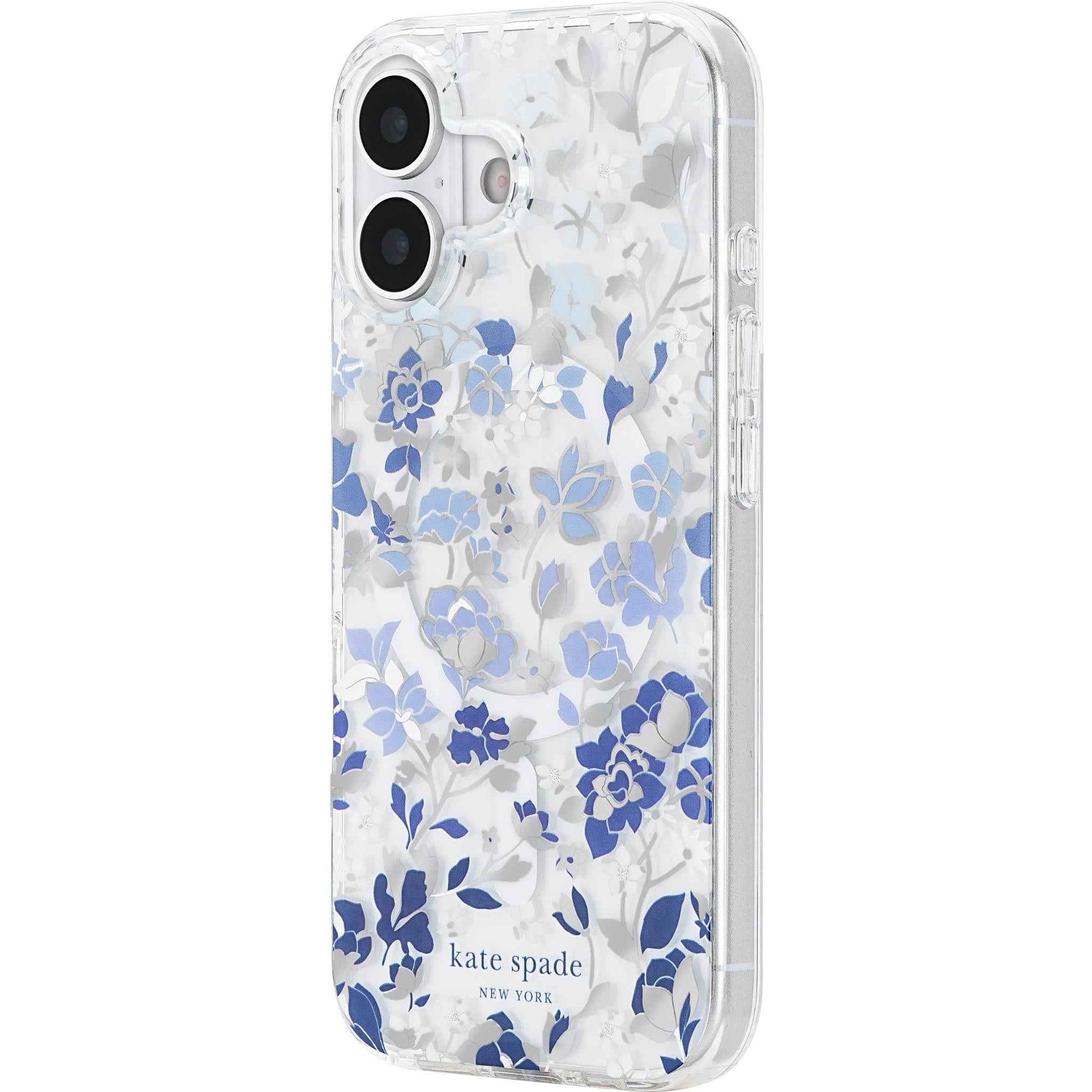 Kate Spade Protective MagSafe Case for iPhone 17 (Flowerbed Blue)