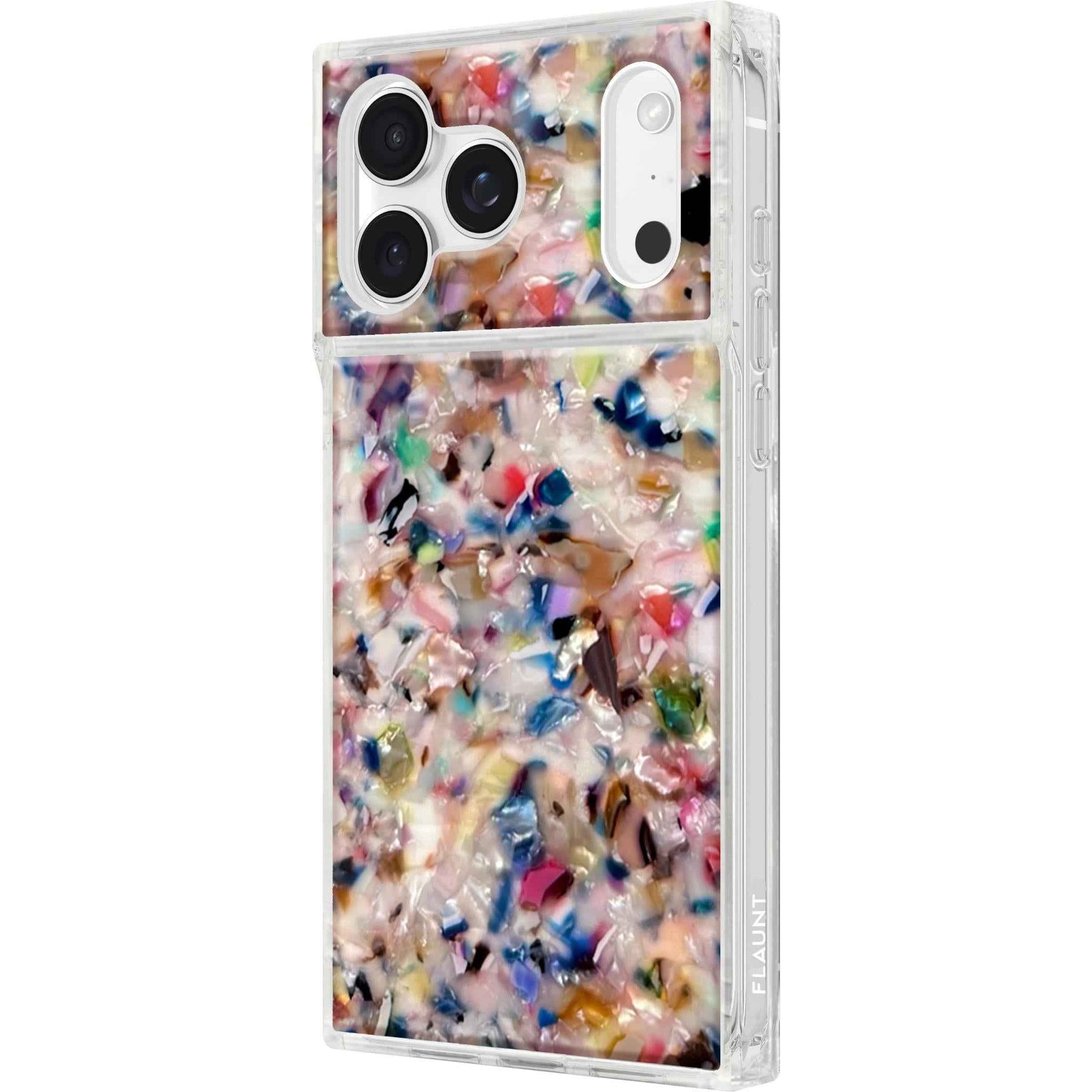 Flaunt Case for iPhone 17 Pro Max (Rainbow Confetti Tortoise Shell)