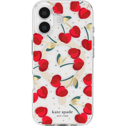 Kate Spade Protective MagSafe Case for iPhone 17 (Cherry Dot)