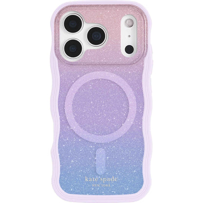 Kate Spade Wavy MagSafe Case for iPhone 17 Pro (Wavy Opal Glitter)