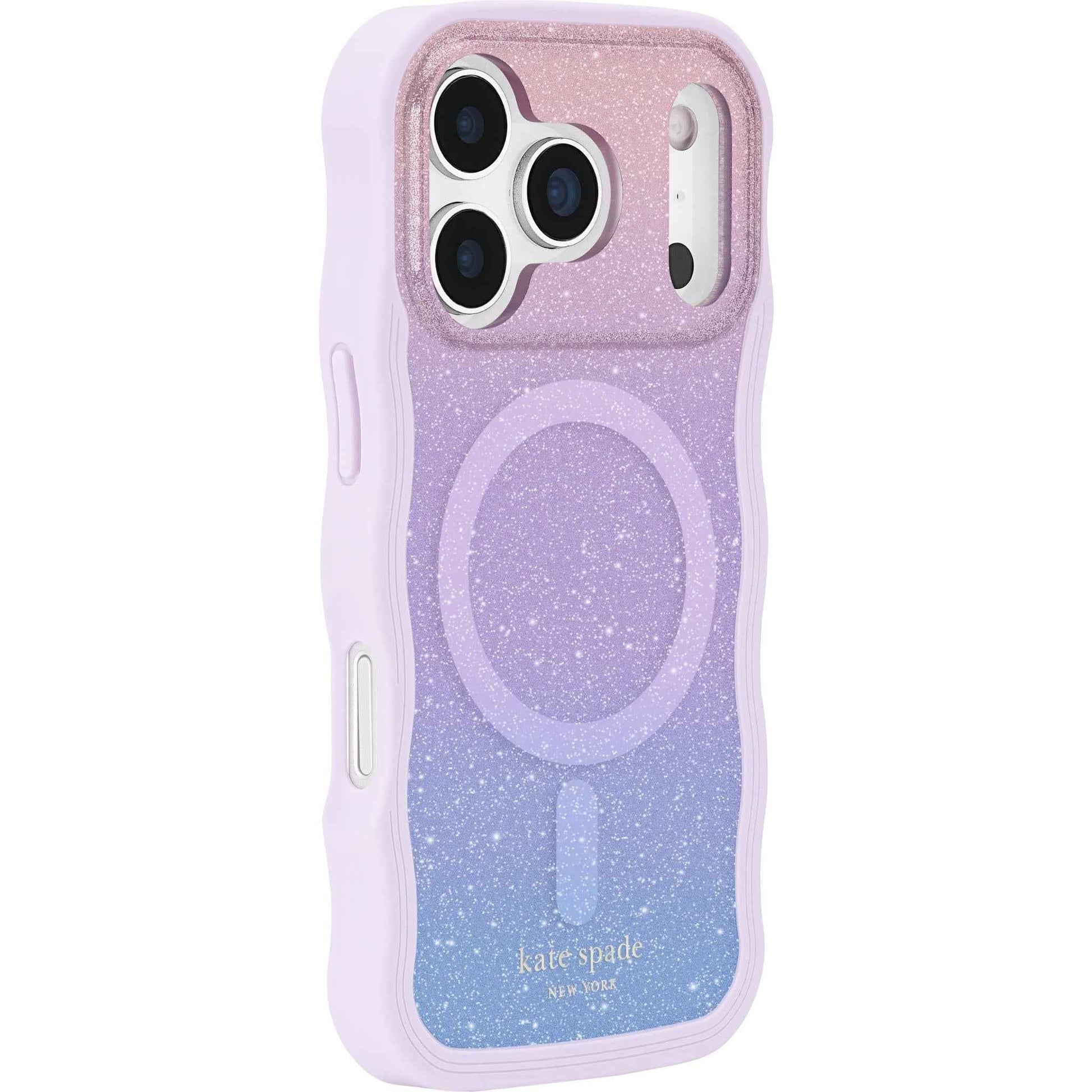 Kate Spade Wavy MagSafe Case for iPhone 17 Pro (Wavy Opal Glitter)
