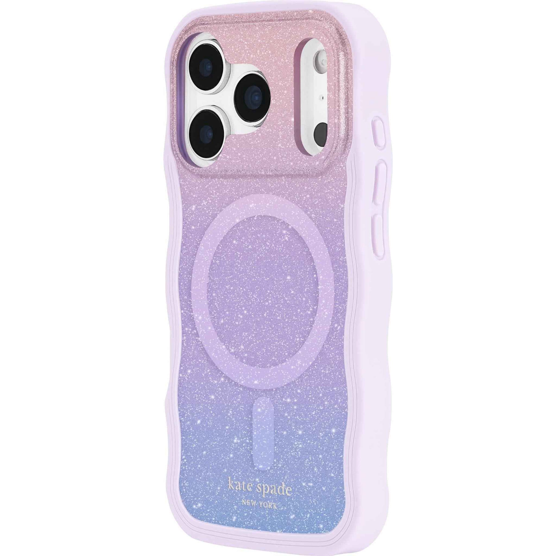 Kate Spade Wavy MagSafe Case for iPhone 17 Pro (Wavy Opal Glitter)