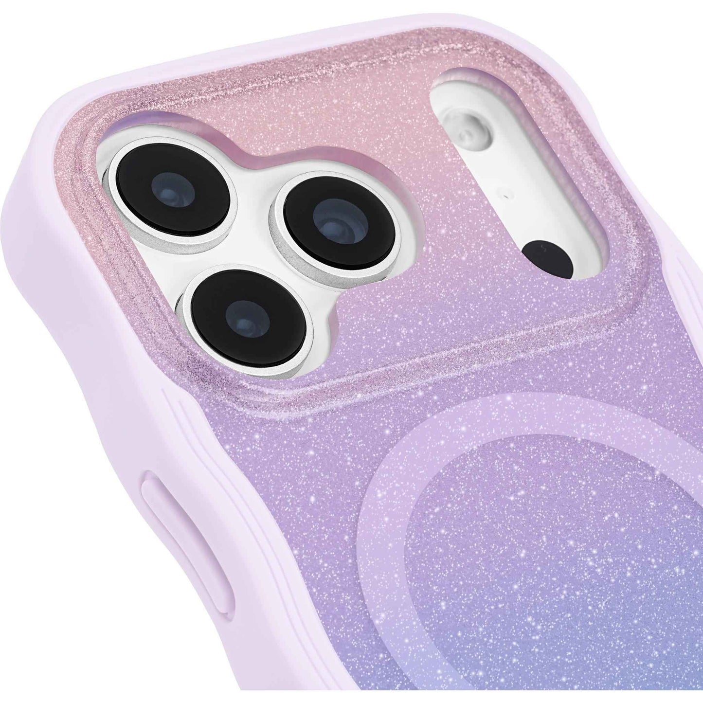 Kate Spade Wavy MagSafe Case for iPhone 17 Pro (Wavy Opal Glitter)
