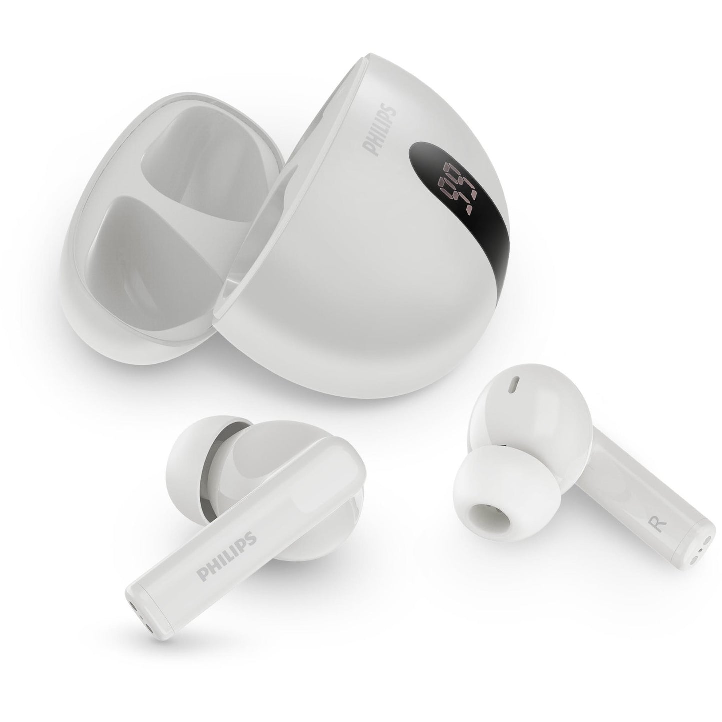 Philips TAT3559 True Wireless ANC Earbuds (White)