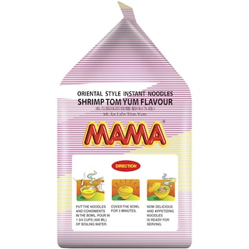 Mama Shrimp (Tom Yum) Instant Noodles 90g x 5 pack