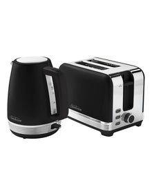 The Chic Collection Breakfast Set Kettle & Toaster in Black PUM3510BK