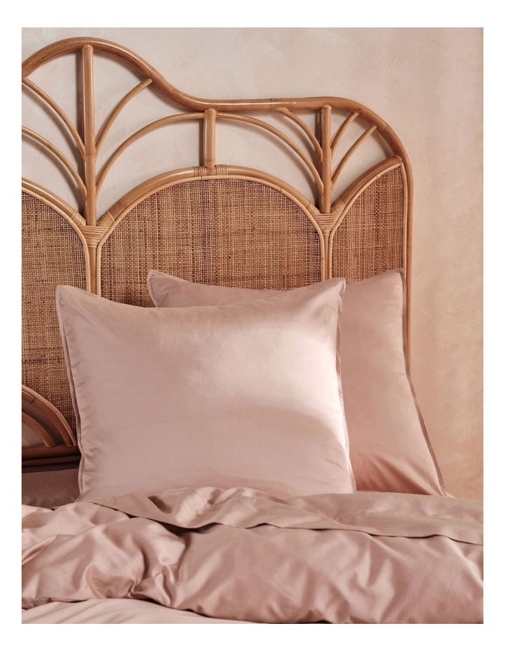 Nara 400TC Bamboo Cotton Quilt Cover Set in Clay