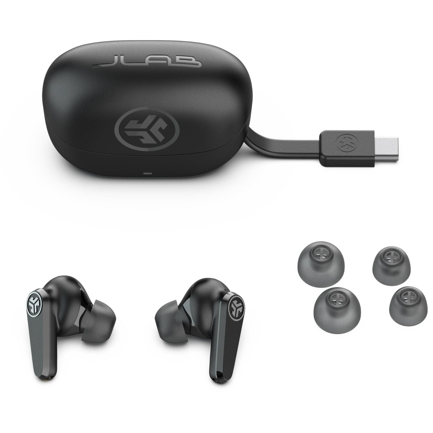 JLab Go Pods ANC True Wireless Earbuds (Black)