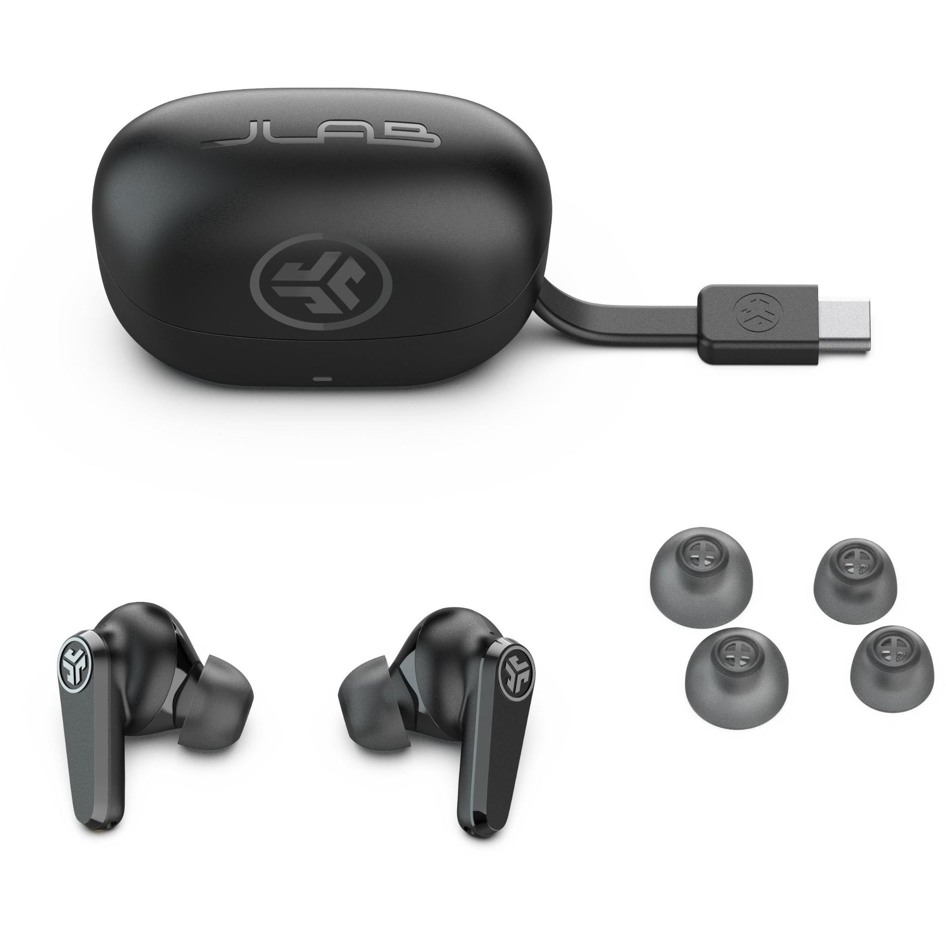 JLab Go Pods ANC True Wireless Earbuds (Black)