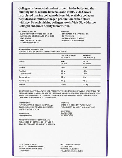 Blueberry Natural Marine Collagen Powder