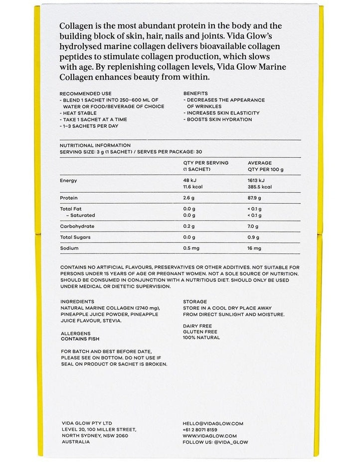 Pineapple Natural Marine Collagen Powder