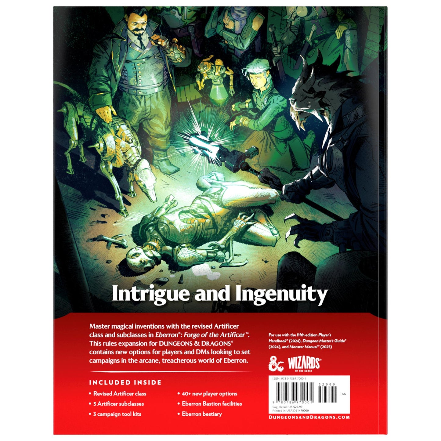 Dungeons & Dragons: Eberron: Forge of the Artificer (Hard Cover)