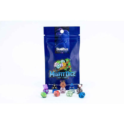 MDG 10mm Mini Polyhedral Dice Misfit Blind Bag (2 Set Pack)