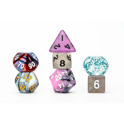 MDG 10mm Mini Polyhedral Dice Misfit Blind Bag (2 Set Pack)