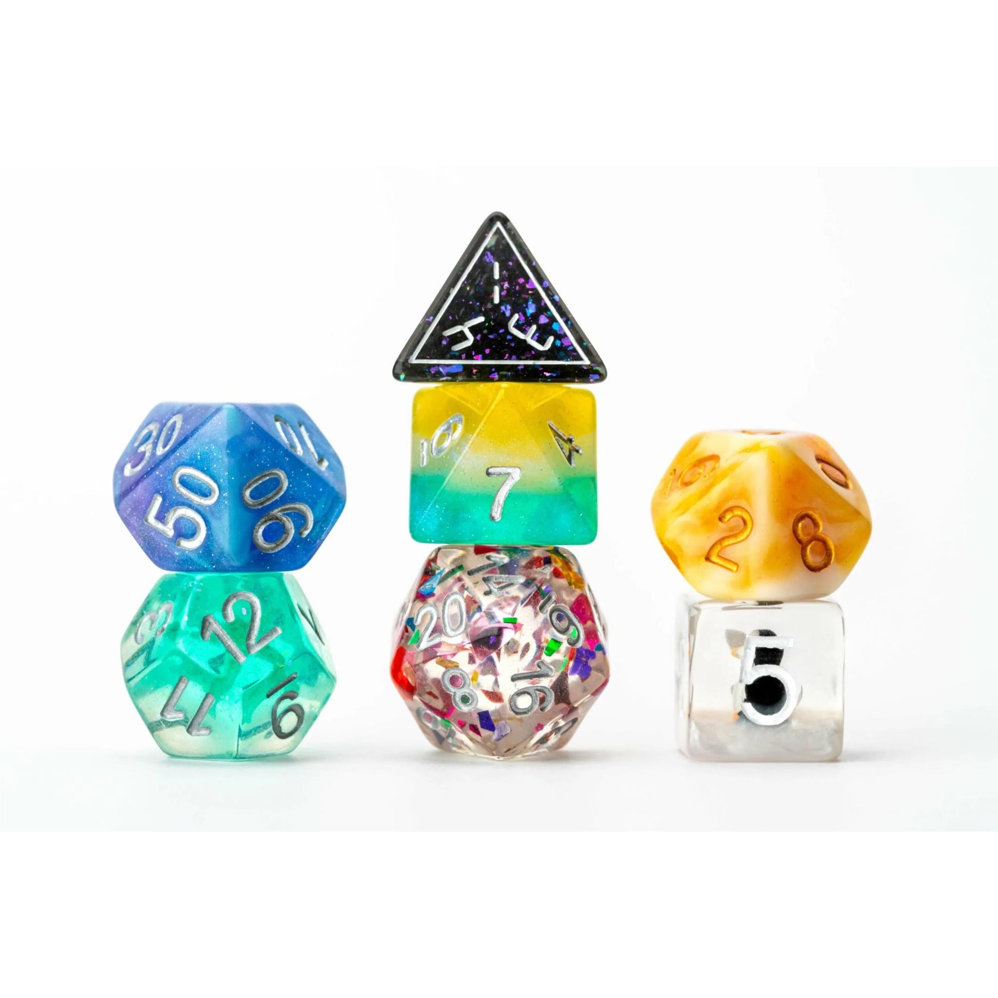 MDG 16mm Resin Polyhedral Dice Set Misfit Blind Bag
