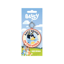 Bluey - Best Driver In The World PVC Keyring