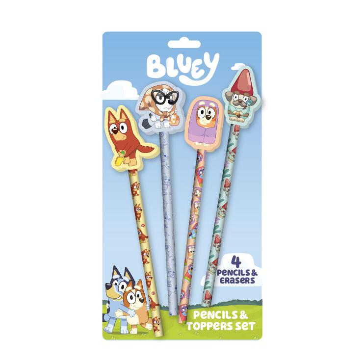 Bluey - Pencils & Toppers Set
