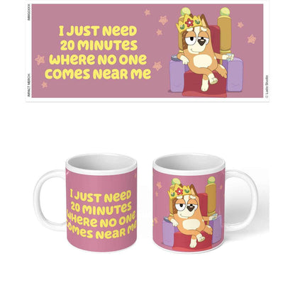 Bluey - I Just Need 20 Minutes Where No One Comes Near Me Mug