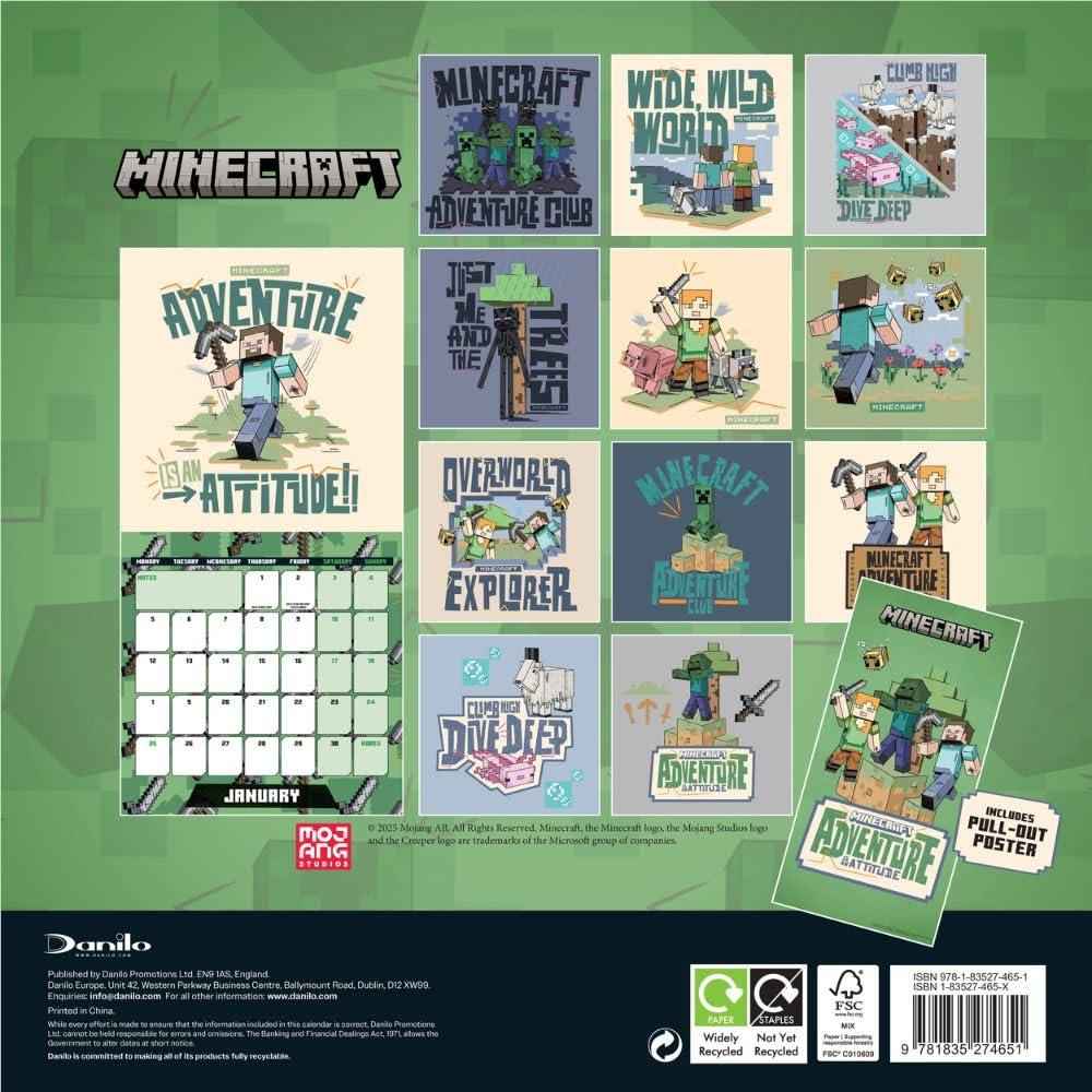 Minecraft - 2026 Calendar