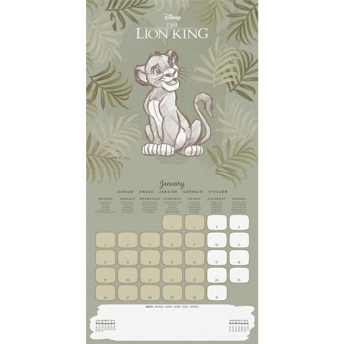 Disney Classic - 2026 Calendar