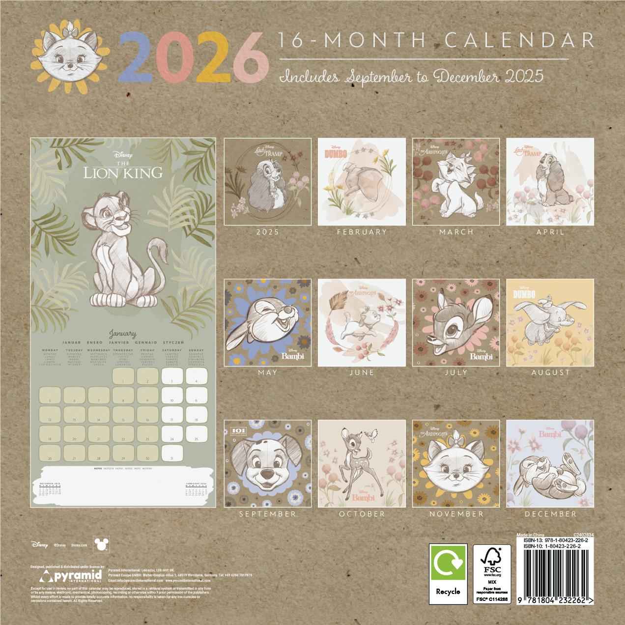 Disney Classic - 2026 Calendar