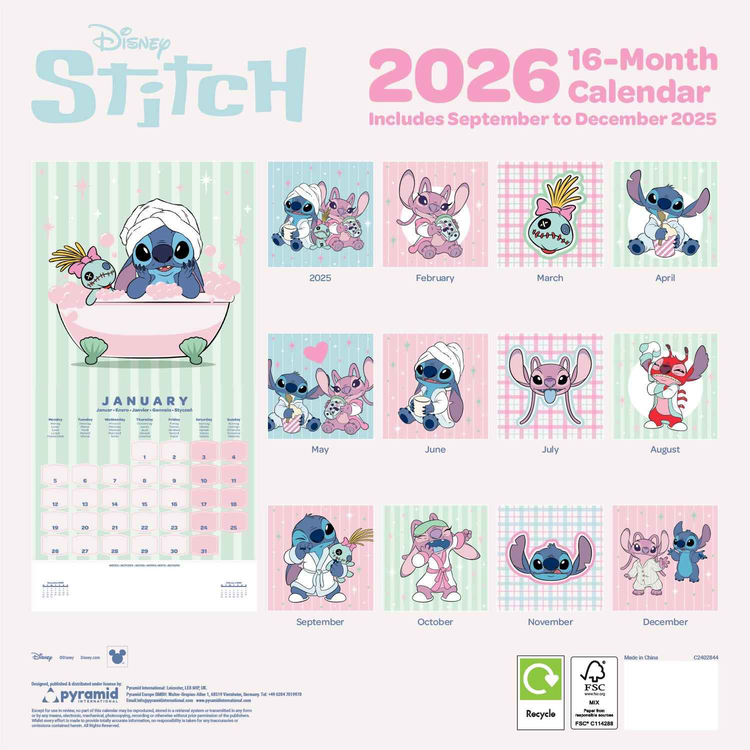 Lilo & Stitch - 2026 Calendar