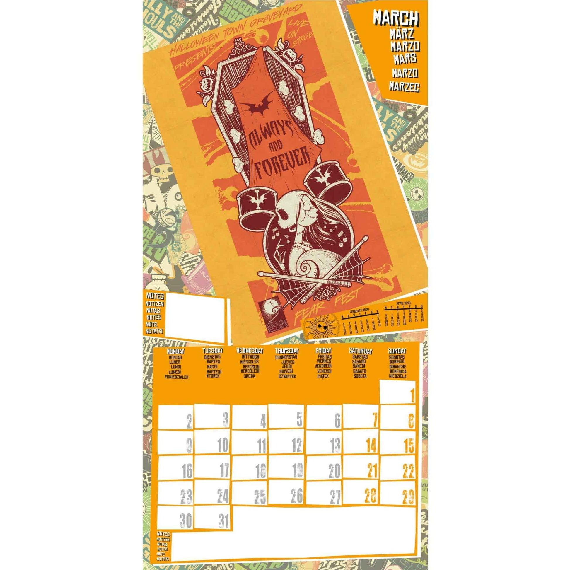 Nightmare Before Christmas - 2026 Calendar