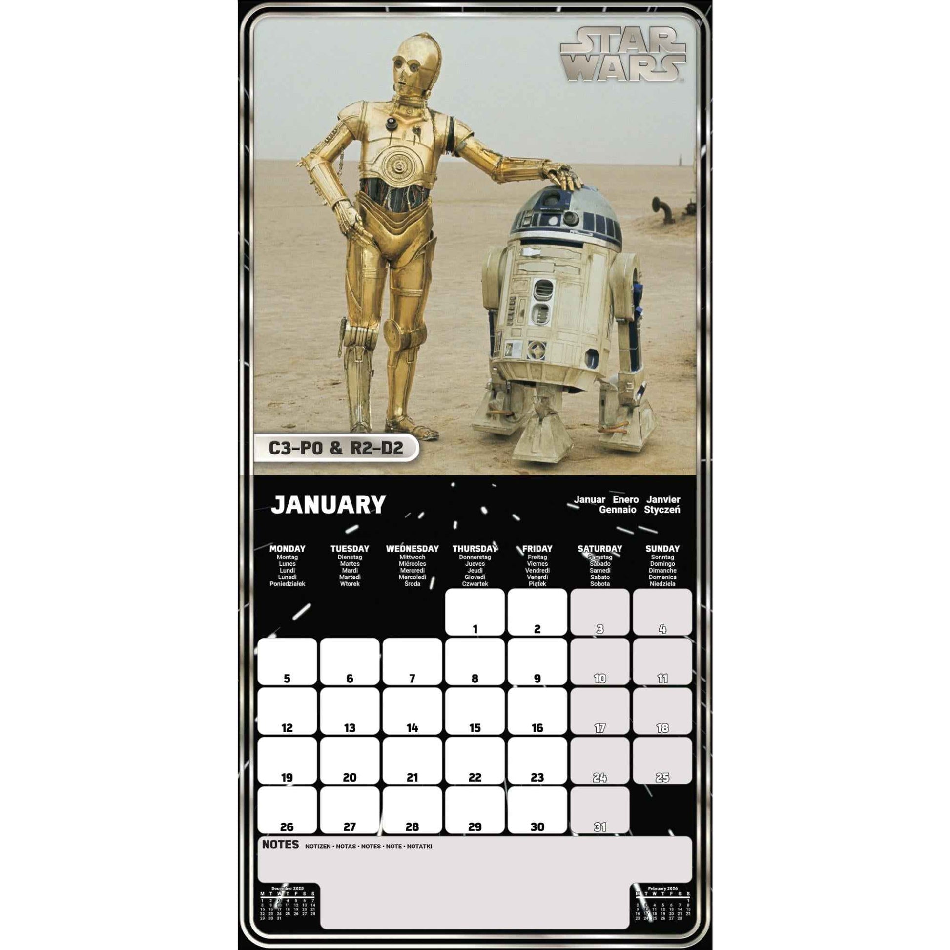 Star Wars Classic - 2026 Calendar