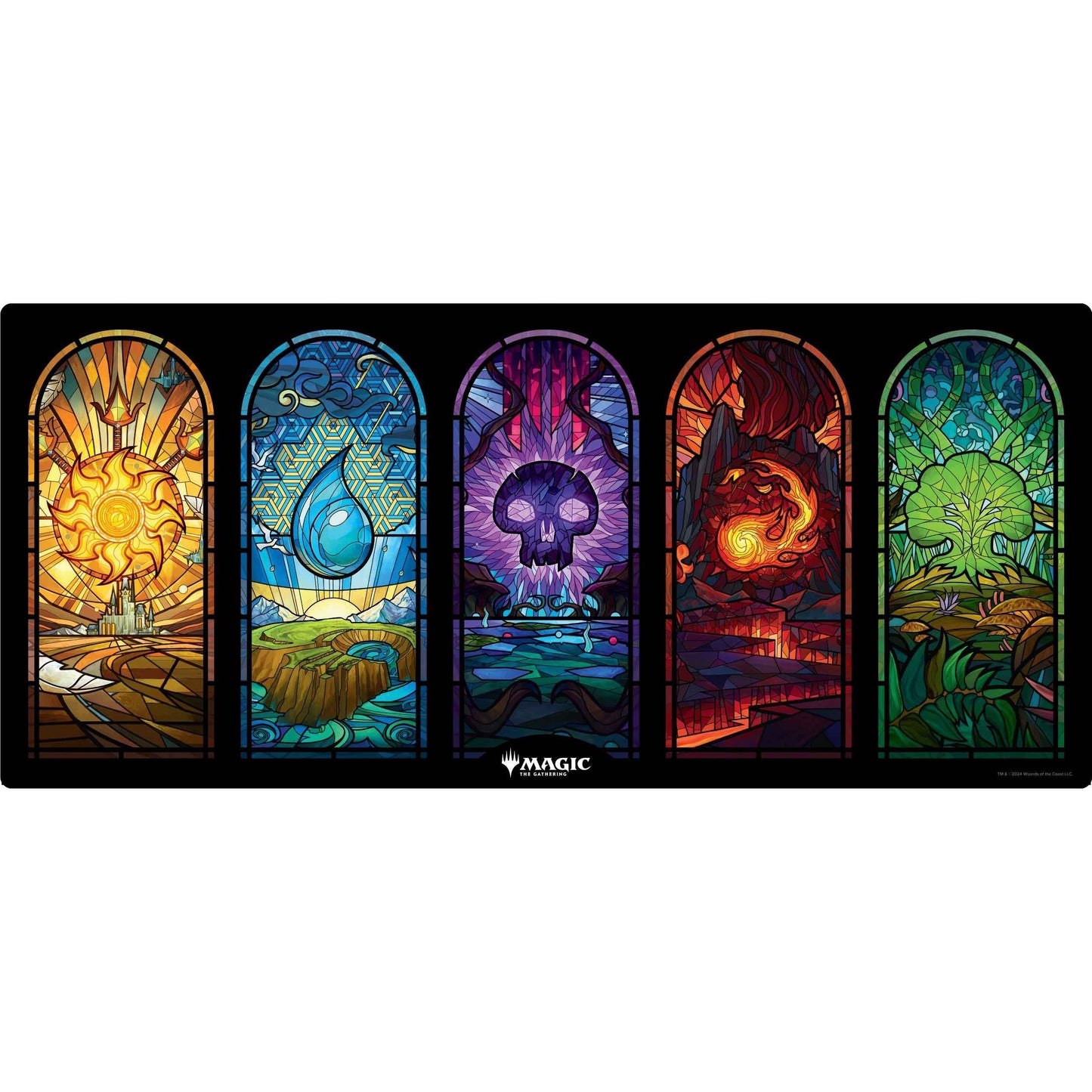 MTG - Stained Glass XXL Gaming Desk Mat