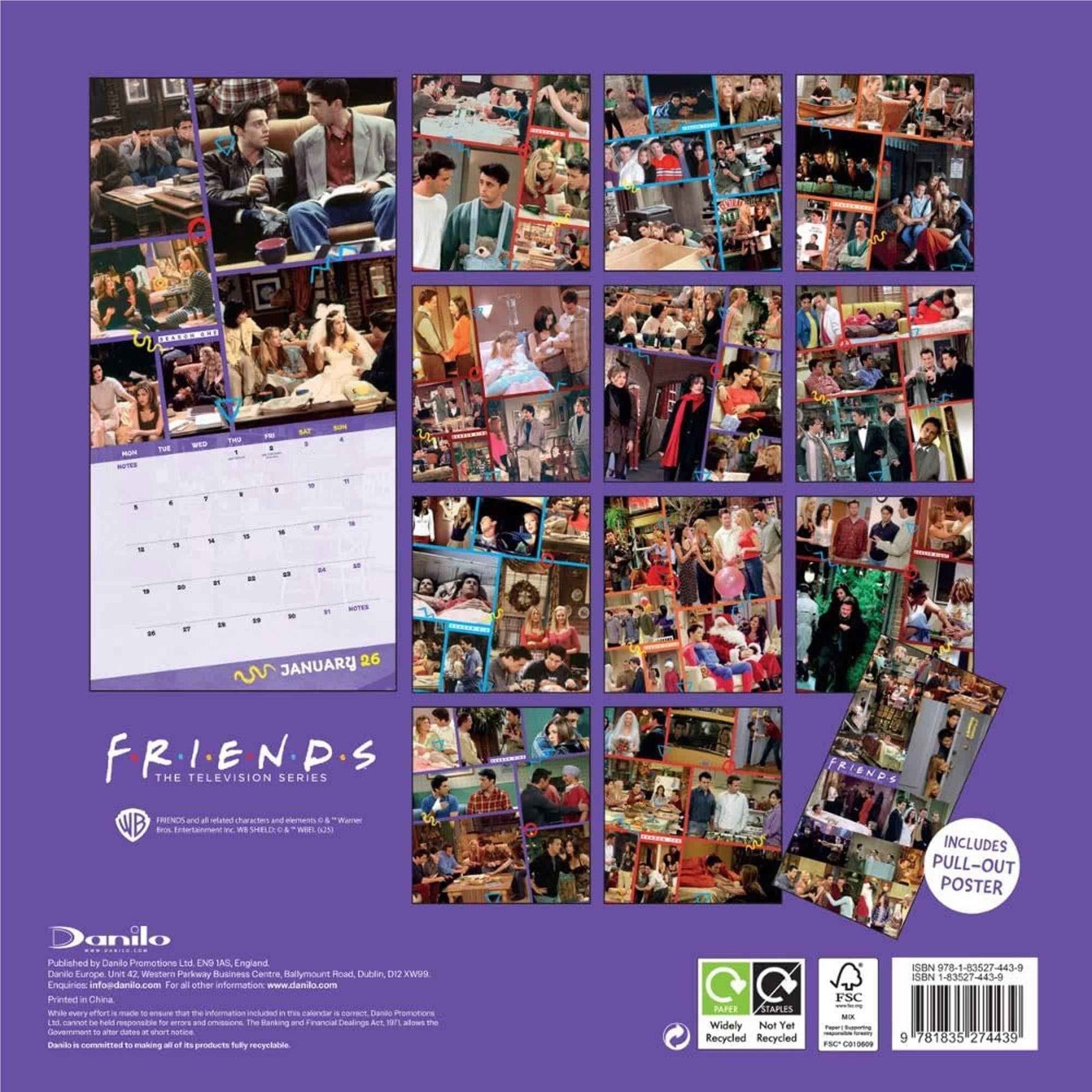 Friends - 2026 Calendar & Diary Gift Box