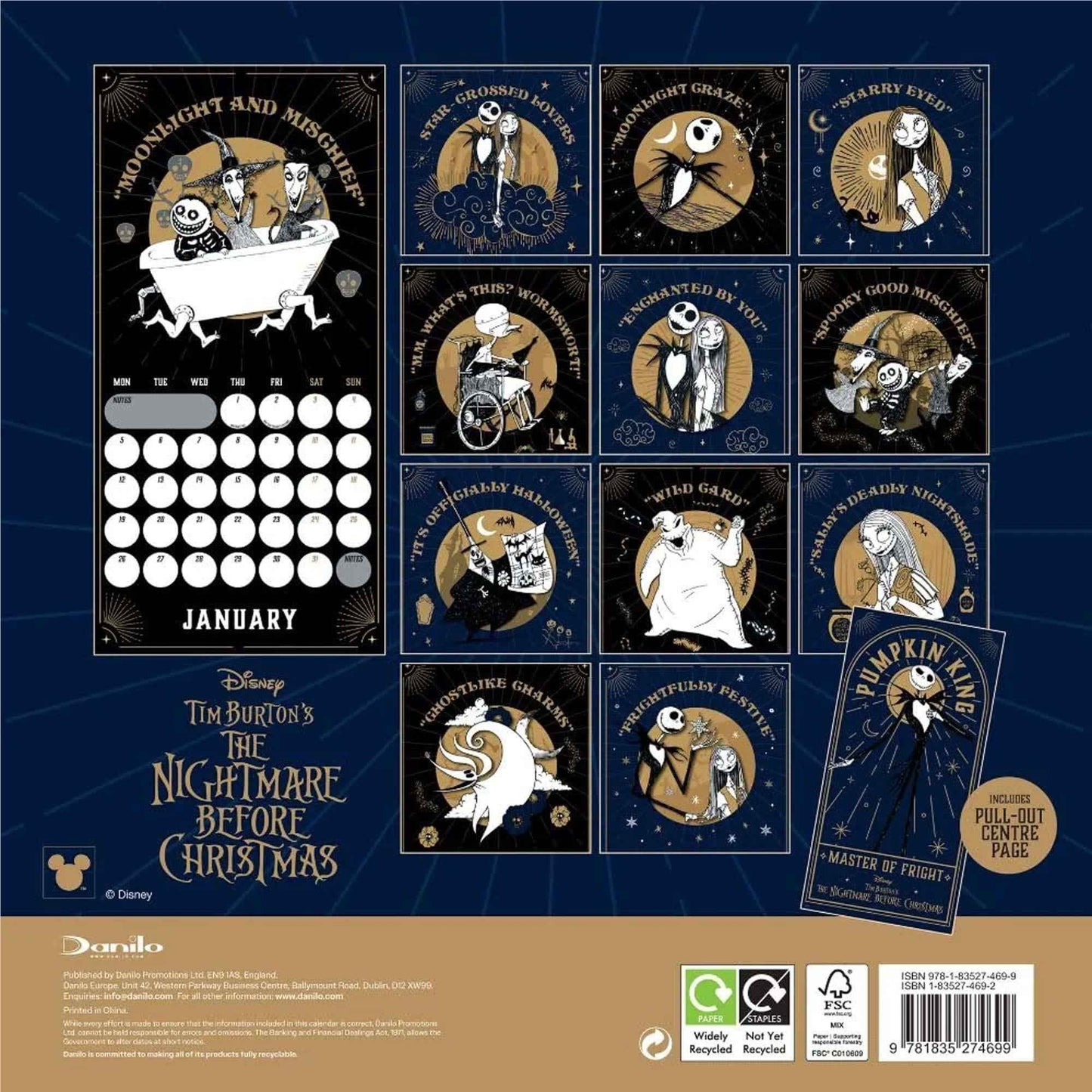 Nightmare Before Christmas - 2026 Calendar & Diary Gift Box
