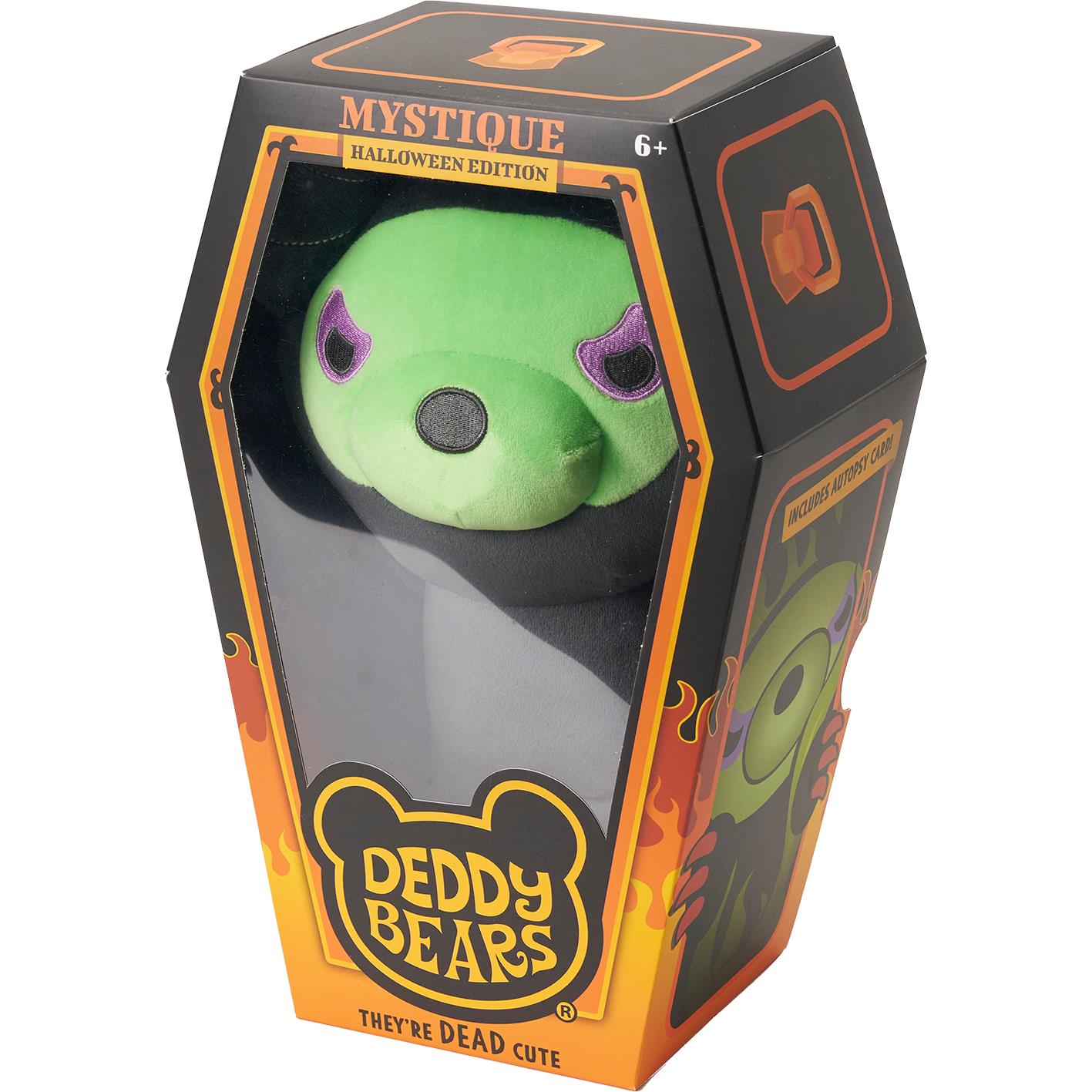 Mystique 12" Halloween Deddy Bear Plush In Coffin