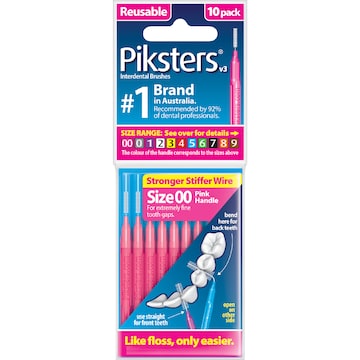 Piksters Interdental Brushes Size 00 10 pack