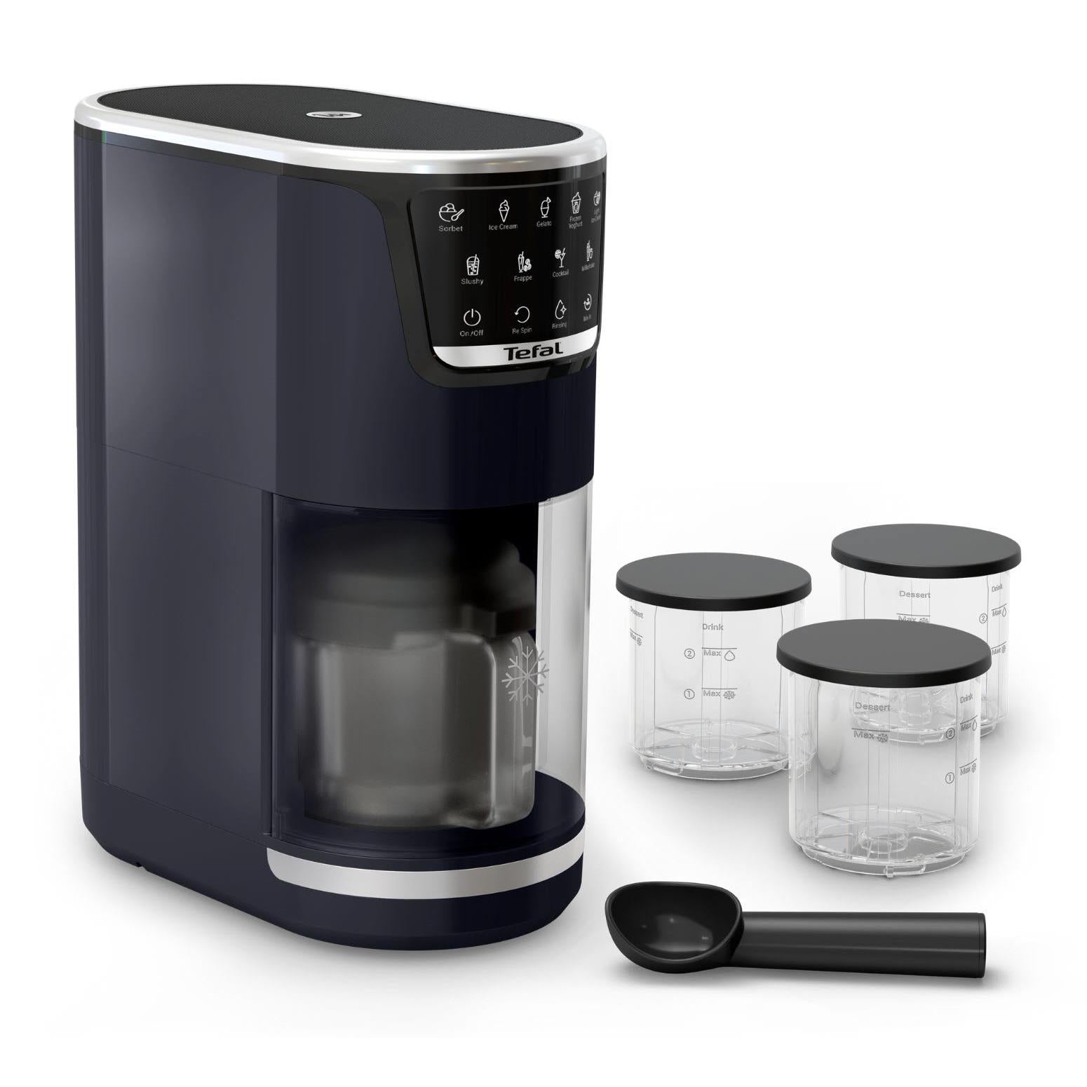 Tefal Dolci Ice Cream Maker & Nesquik Bundle (Black Knight)