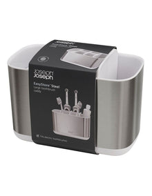 EasyStore Steel Large Toothbrush Caddy