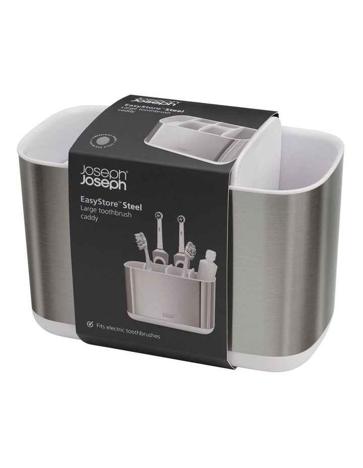 EasyStore Steel Large Toothbrush Caddy