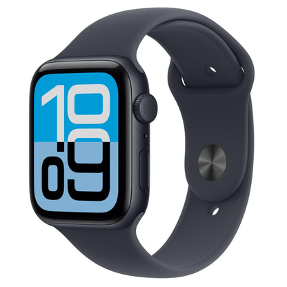 Apple Watch SE 3 44mm Midnight Aluminium Case GPS Sport Band (S/M) [2025]