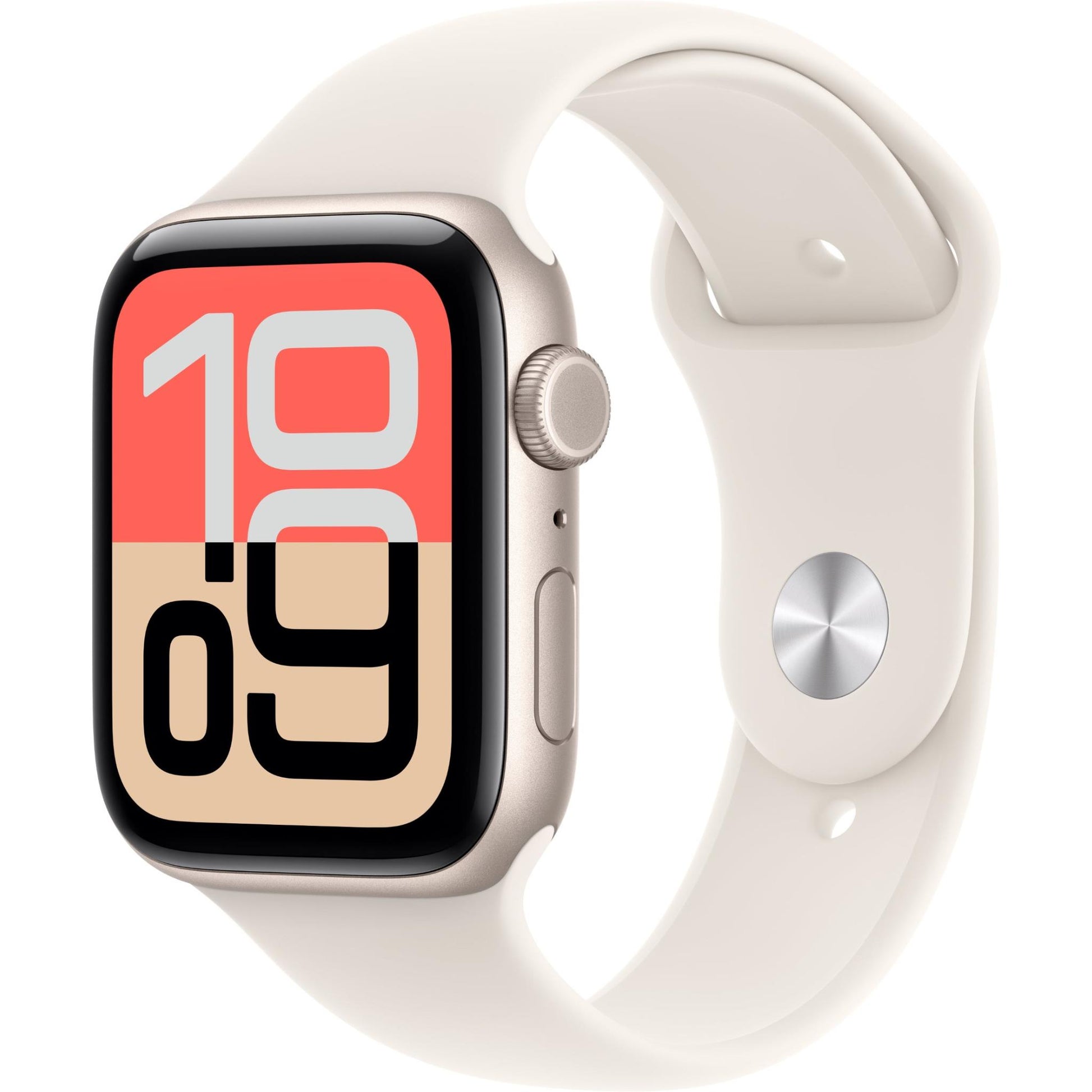 Apple Watch SE 3 44mm Starlight Aluminium Case GPS + Cellular Sport Band ( M/L) [2025]