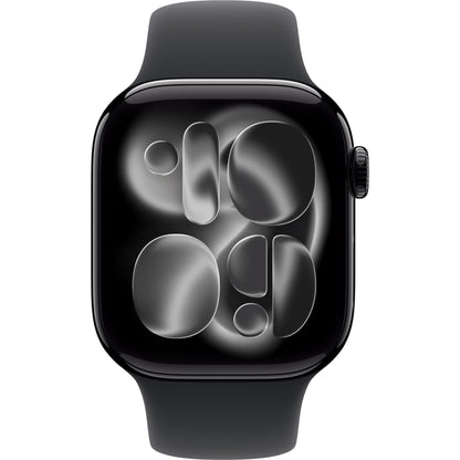 Apple Watch Series 11 42mm Jet Black Aluminium Case GPS Sport Band (M/L) [Black]