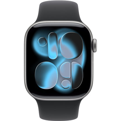 Apple Watch Series 11 42mm Space Grey Aluminium Case GPS Sport Band (M/L) [Black]