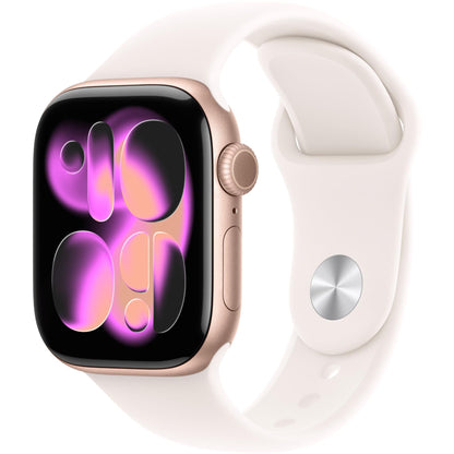 Apple Watch Series 11 42mm Rose Gold Aluminium Case GPS Sport Band (S/M) [Light Blush]