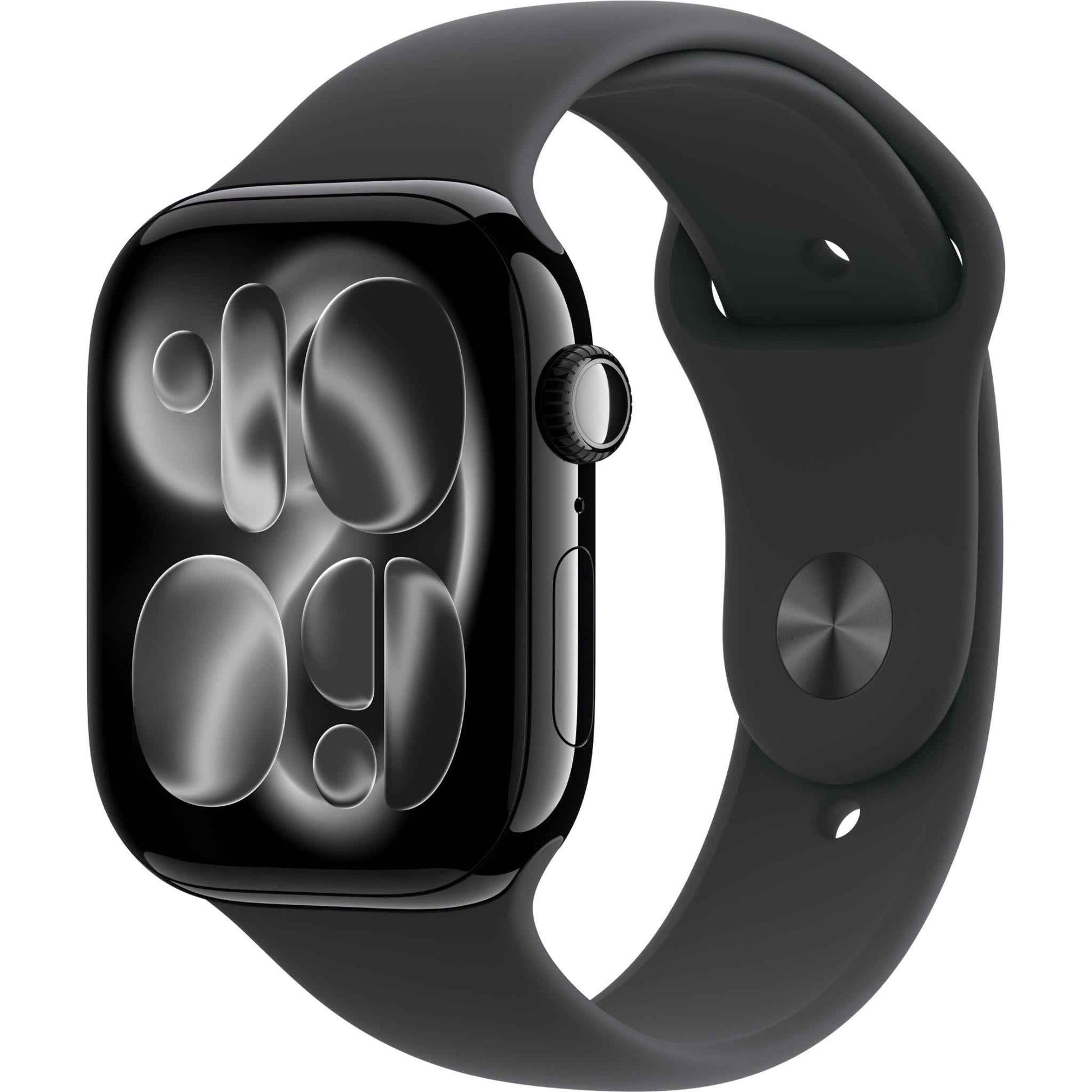 Apple Watch Series 11  46mm Jet Black Aluminium Case GPS Sport Band (S/M) [Black]