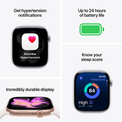 Apple Watch Series 11  46mm Jet Black Aluminium Case GPS Sport Band (S/M) [Black]