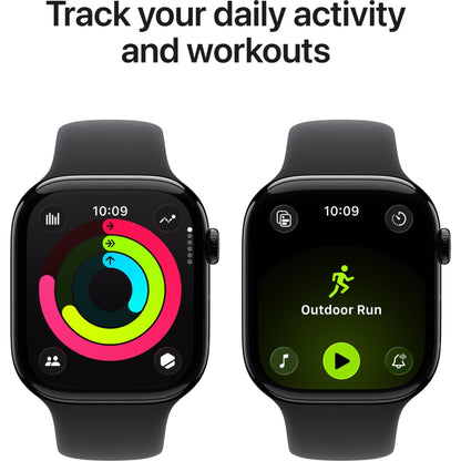Apple Watch Series 11  46mm Jet Black Aluminium Case GPS Sport Band (S/M) [Black]