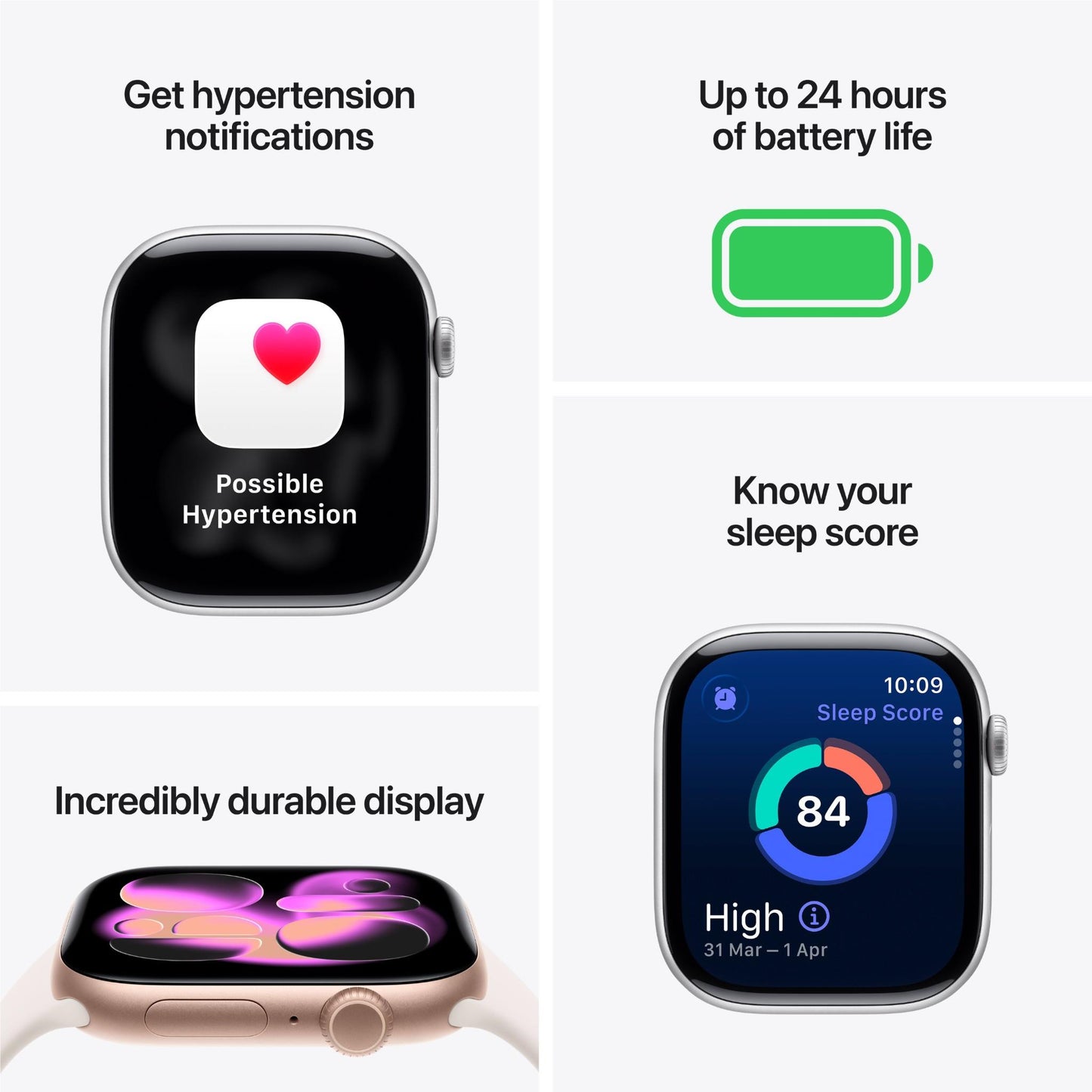 Apple Watch Series 11 46mm Jet Black Aluminium Case GPS Sport Band (M/L) [Black]
