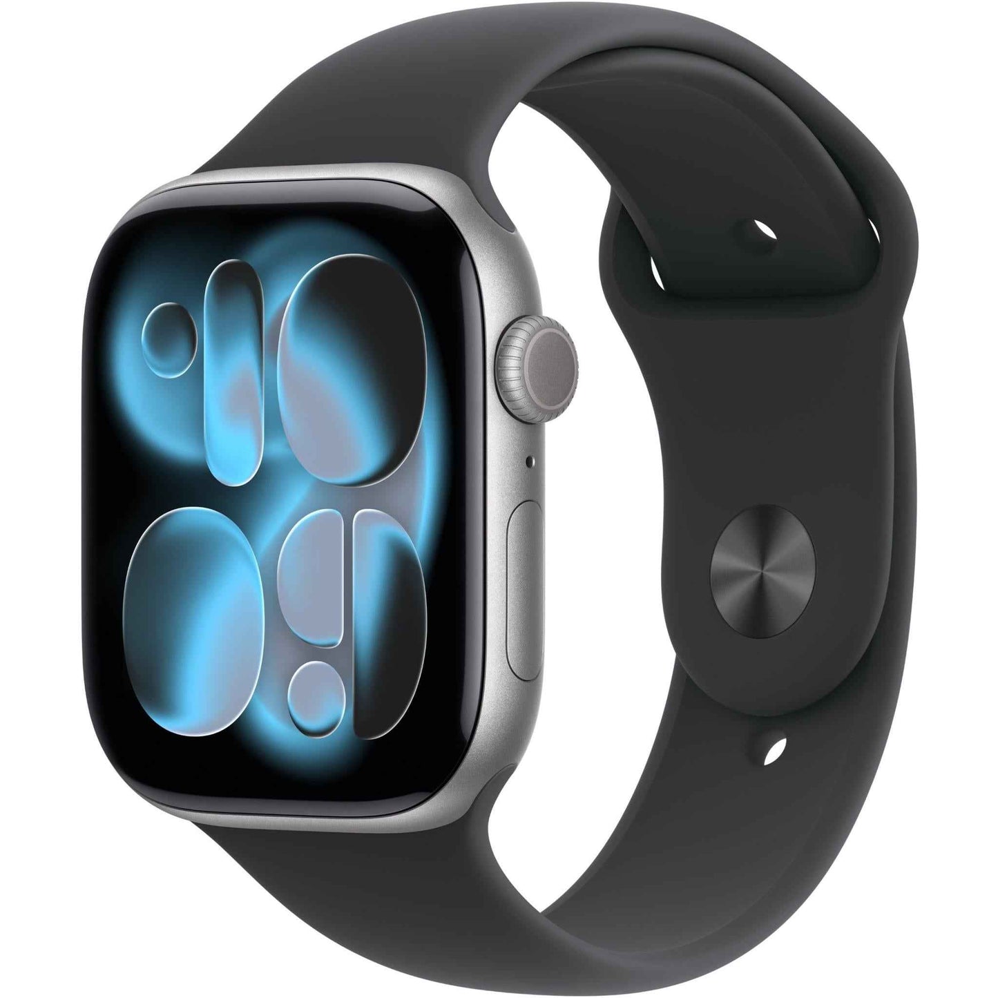 Apple Watch Series 11 46mm Space Grey Aluminium Case GPS Sport Band (S/M) [Black]